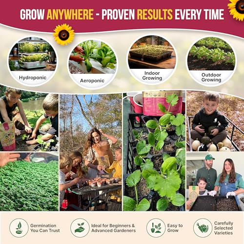 55 Vegetable Seeds Variety Pack - 35,600+ Non-GMO Heirloom Seeds for Planting Vegetables and Fruits in Individual Seed Packets, Home Garden Seeds for Hydroponic, Indoor and Outdoors Gardening - view 6