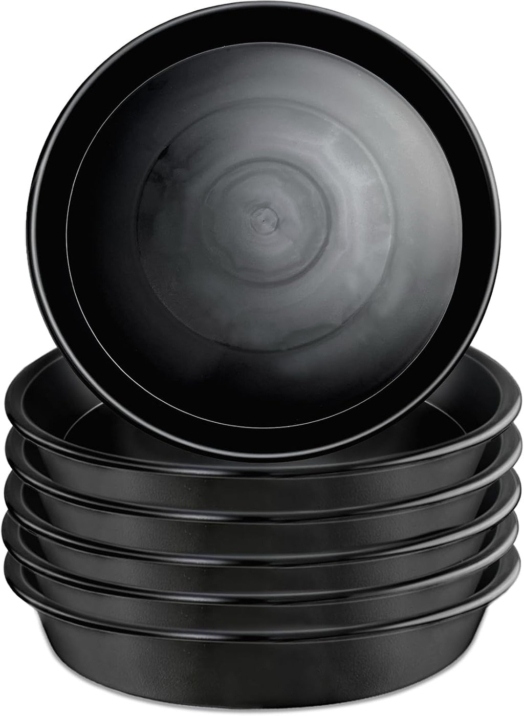 9 Pack Black Plant Pot Saucers, 8 10 12 Inch Heavy Duty PP Trays | Plant Watering Trays for Indoor & Outdoor Flower Pots - view 6