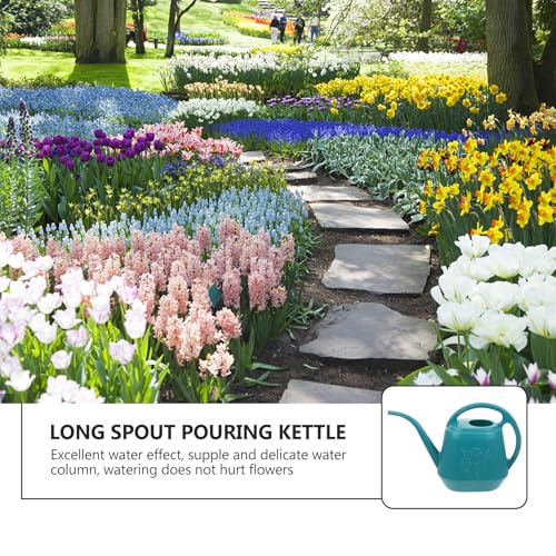 Long Spout Flower Watering Can Plastic Large Capacity Green - view 7
