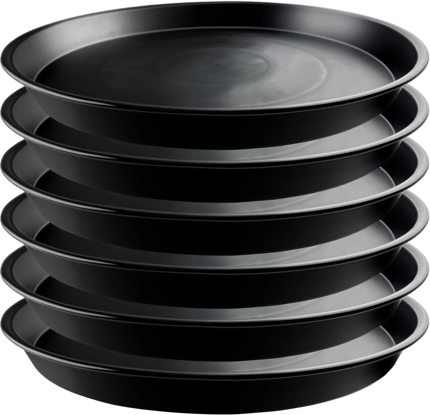 9 Pack Black Plant Pot Saucers, 8 10 12 Inch Heavy Duty PP Trays | Plant Watering Trays for Indoor & Outdoor Flower Pots - view 7