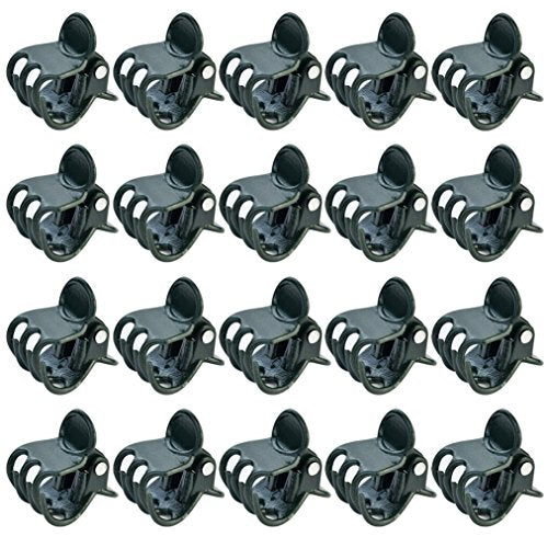 100 pcs Plant Clips, Orchid Clip Plant Orchid Support Clips Flower and Vine Clip for Supporting Stems Vines Grow Upright Dark Green