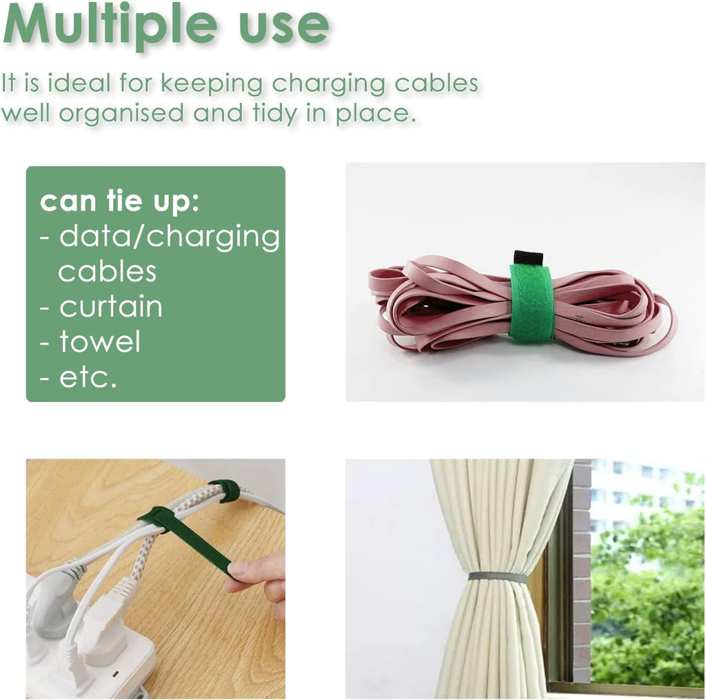 Garden tie green tape, plant supports, gentle on plants (16.4ft × 0.6 inch, 1 roll, green) - view 6
