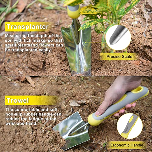 10Pcs Heavy Duty Stainless Steel Garden Hand Tools Set for Planting - view 3
