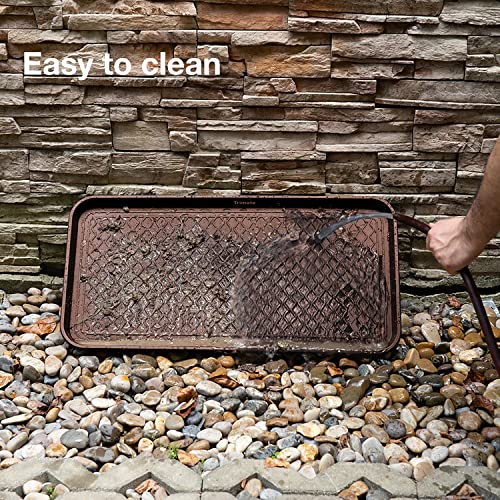All Weather Boot Tray Extra Large 40"x20" - Brown Plastic Shoe Mat - view 5