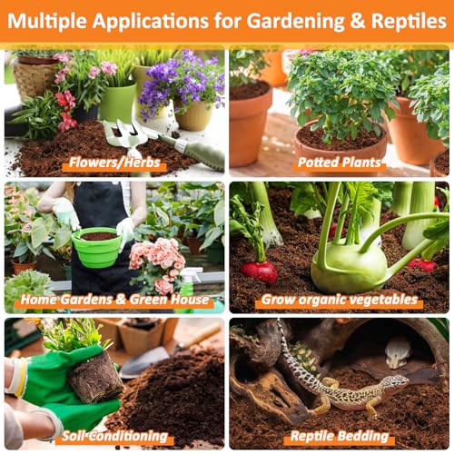 4 Pack Coco Coir Bricks for Plants- 100% Organic Coconut Coir Soil - view 6