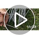 12" Garden Stakes Pins Landscape Staples 11Ga Tent Stakes 50 Pack - view 7