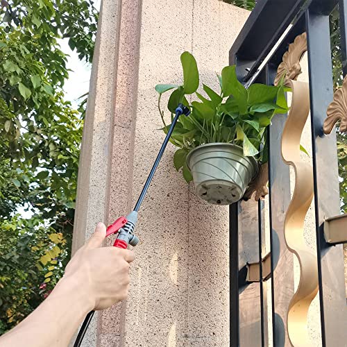 Watering Can Device for Watering Hanging Plant Basket Hard to Reach High Plant Waterer Sprayer 1 Gallon (Red 4L) - view 2