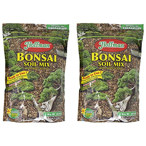 Ready to Use Bonsai Soil Potting Mix to Provide Proper Support, Moisture, and Drainage, 2qt Bag, 2 Pack