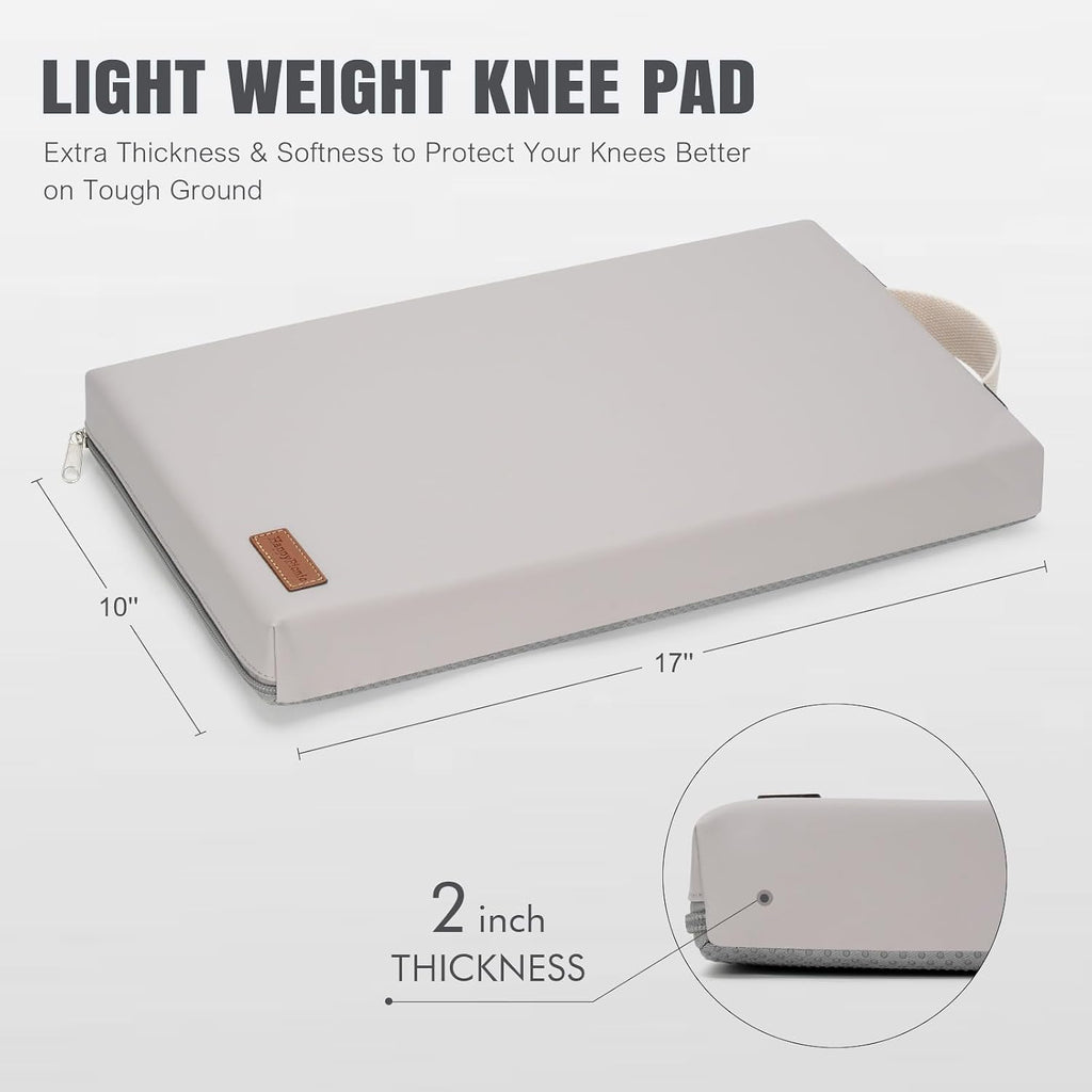 Waterproof Garden Kneeling Pad, 2in Thick, Grey, 1 Pack | Soft High-density Foam knee support, with Handle, Easy to Clean, Non-slip, for Gardening, Yoga, Prayer, Housework, Exercise - view 3