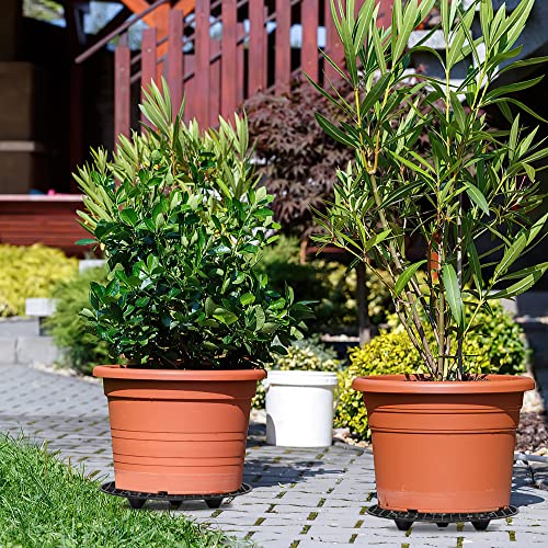 8Pcs Plant Stand Indoor Outdoor, Plant Level Pot Elevator- 2 Size Plant Riser Holder Plastic Floor Protector Plant Trivet, Heavy Planter Holder for Prevent Rot and Damage on Patio & Deck(7.9"&11.8") - view 5
