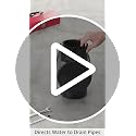 201 Round Spee-D Catch Basin Drain, 2 Outlets, Connects to 3-Inch and 4-Inch Drain Pipes, Manages Light Water Flows, 6-Inch, Plastic, Black - view 7