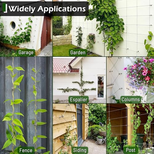 Wire Trellis Kit 30-Set 5/64” Black Crosshead w/Cutter&150' Cable - view 7
