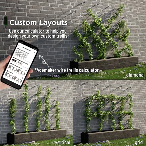 Wire Trellis Kit, 20-Set 5/64” Black Crosshead with 98ft Cable - view 6
