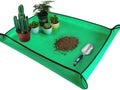 39.5" x 31.5" large repotting mat for indoor plants transplanting control mess table top gardener portable potting tray succulent potting garden mat gardening gifts for women plant lady gifts
