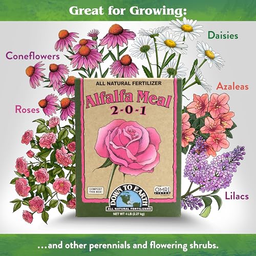 Organic Alfalfa Meal - Plant Food for Roses, Bulbs, Flowers and Ornamentals 2-0-1, 4 lb - view 3