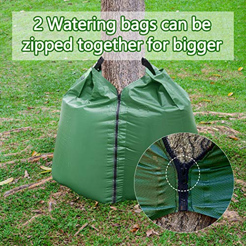 10 PCS 20 Gallon Tree Watering Bags Reusable Heavy Duty Slow Release Tree Irrigation System for Trees, Premium PVC Tree Drip Irrigation Bags - view 5