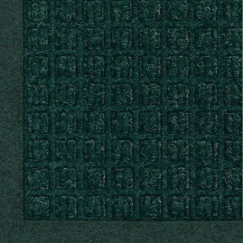 280590046 280 WaterHog Fashion Polypropylene Fiber Entrance Indoor/Outdoor Floor Mat, SBR Rubber Backing, 6' Length x 4' Width, 3/8" Thick, Evergreen
