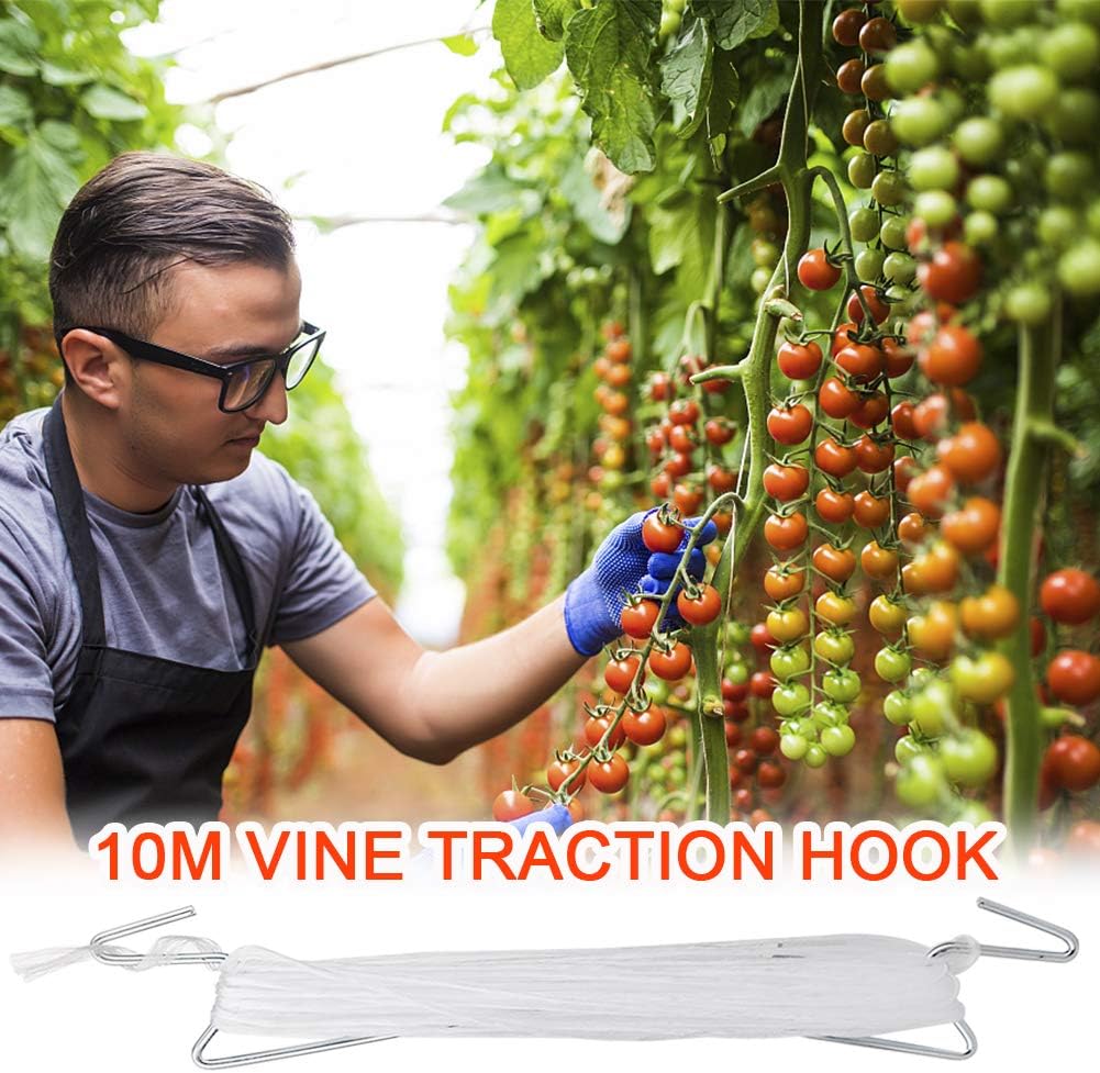 Plant Climbing Hooks, Tomato Support J Hook Garden Hooks to Prevent Tomatoes from Pinching or Falling Off (20Pcs) - view 2