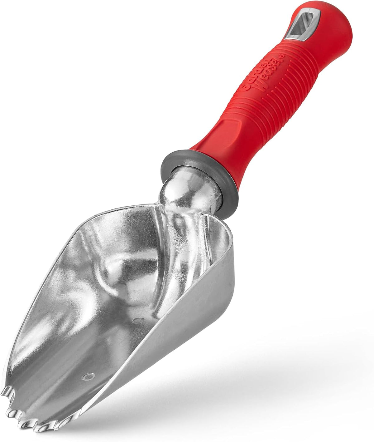 Oversized Potting Scoop for Soil Digging Planting Gardening | Heavy duty steel scoop for transplanting, moving soil & potting mix. Mini shovel design for garden beds & container planting