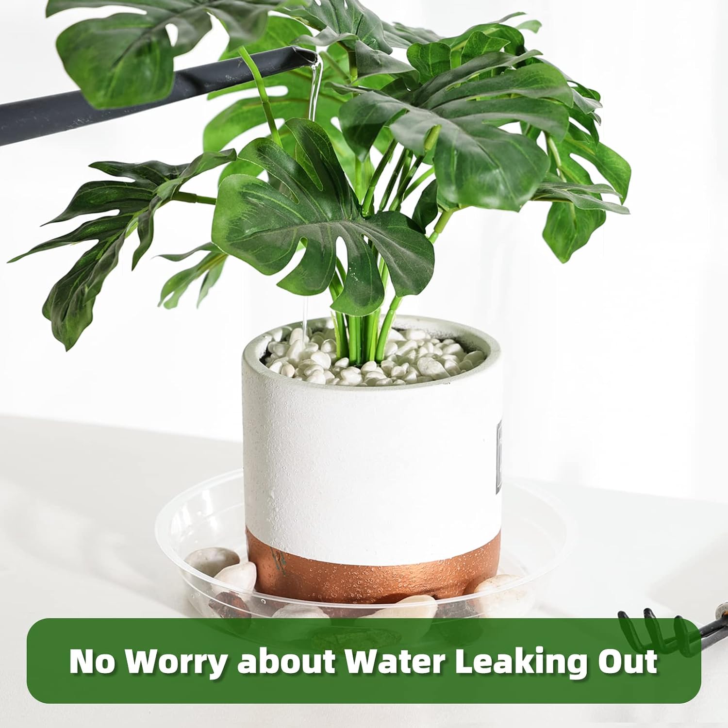 20 Pack Plant Saucers (6 inch / 8inch / 10inch / 12inch) Clear Plant Saucers Flower Pot Tray Excellent for Indoor & Outdoor Plants - view 5
