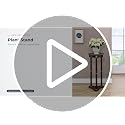 Coaster Edie Traditional Green Marble Top Round Plant Stand Merlot 3315 - view 7