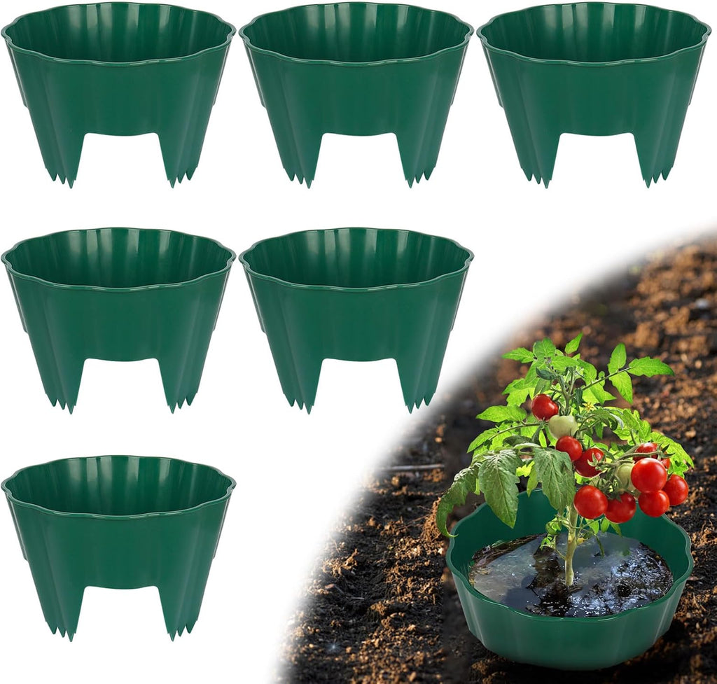 3 Pack of 12 Inch Planting Grow Rings, Planting Protective Round Garden Edging, Keeping Plants Separated, Weed Control and Directing Water to the Roots (12 Inch - 3 Pack - Brown) - view 7