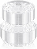 100 pack clear plant saucers for indoors (4 6 inch) flower pot saucers for potted plants plate set plant trays for indoors no holes plants saucer trays for pots drip tray plastic tray for succulent