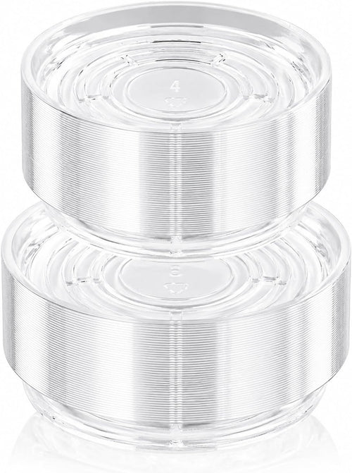 100 pack clear plant saucers for indoors (4 6 inch) flower pot saucers for potted plants plate set plant trays for indoors no holes plants saucer trays for pots drip tray plastic tray for succulent