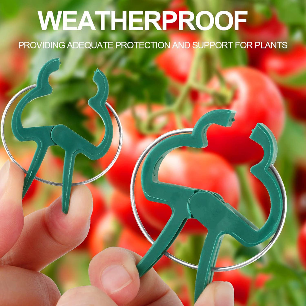 40 Pcs Plant Support Clips,Tomato Plant Clips 2 Sizes in one Pack | Flower and Vine,Garden clips for Supporting Stems,Vines Grow Upright Climbing,Tool for Straightening,Tomato Cage,Trellis. - view 4