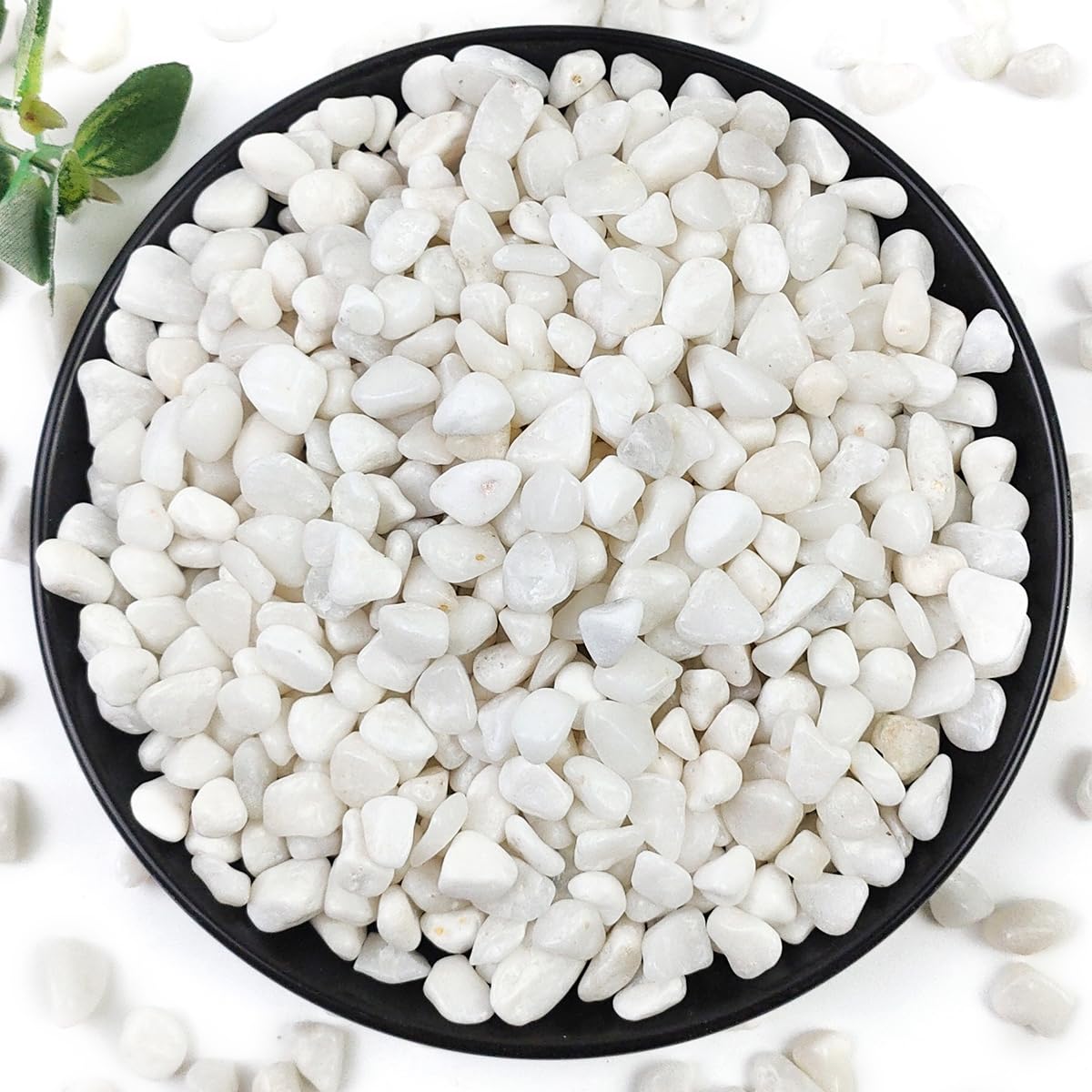 2LB Succulent and Cactus Colorful Pebbles, 3/8 Inch Stones | Pebbles for Indoor Plants Natural Decorative Polished River Rocks for Vases, Planters and Outdoor Gardening - view 3