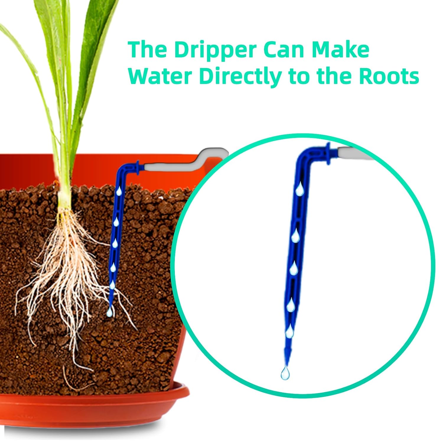 Solar drip irrigation system - supports 20-30 pots, 12 timing modes - drip irrigation kit, automatic plant garden watering system for outdoor plants, garden, and potted plants - view 4