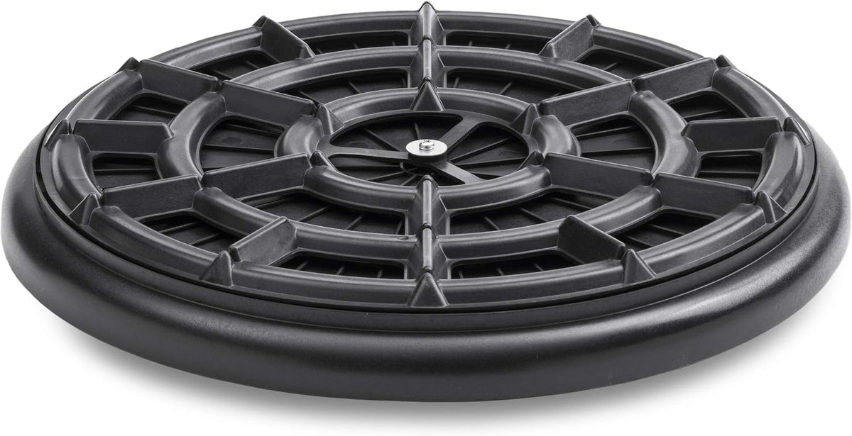 S41610 Down Under Plant Turner, Heavy-Duty Rotating Plant Stand, Protects Decks, Wood Floors, Carpet, Tile, 250lbs Capacity, 16-Inch, Black - view 5