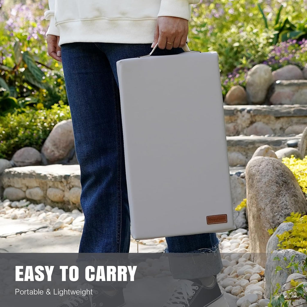 Waterproof Garden Kneeling Pad, 2in Thick, Grey, 1 Pack | Soft High-density Foam knee support, with Handle, Easy to Clean, Non-slip, for Gardening, Yoga, Prayer, Housework, Exercise - view 6