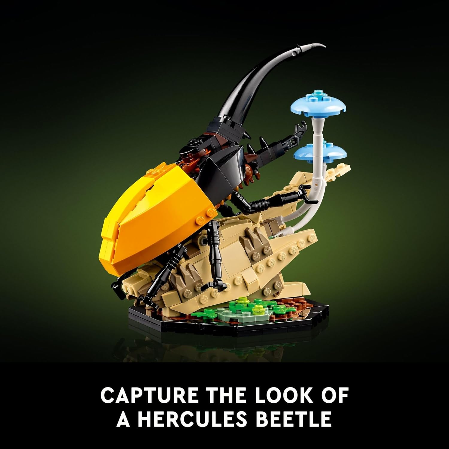 LEGO Ideas The Insect Collection, Fun Gift for Nature Lovers, with Life-Size Blue Morpho Butterfly, Hercules Beetle and Chinese Mantis Display Models, Bug Building Set and Nature Décor, 21342,18+ - view 4