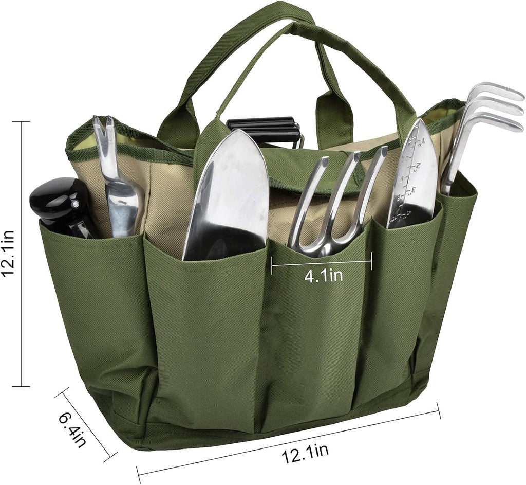 Garden Tool Bag, Garden Tote Bag With 8 Pockets, Canvas Garden Tool Storage Bags, Heavy-duty Large Organizer Bag for Garden Tool Kit, Gardening bag for women Men Indoor and Outdoor Gardening - view 5