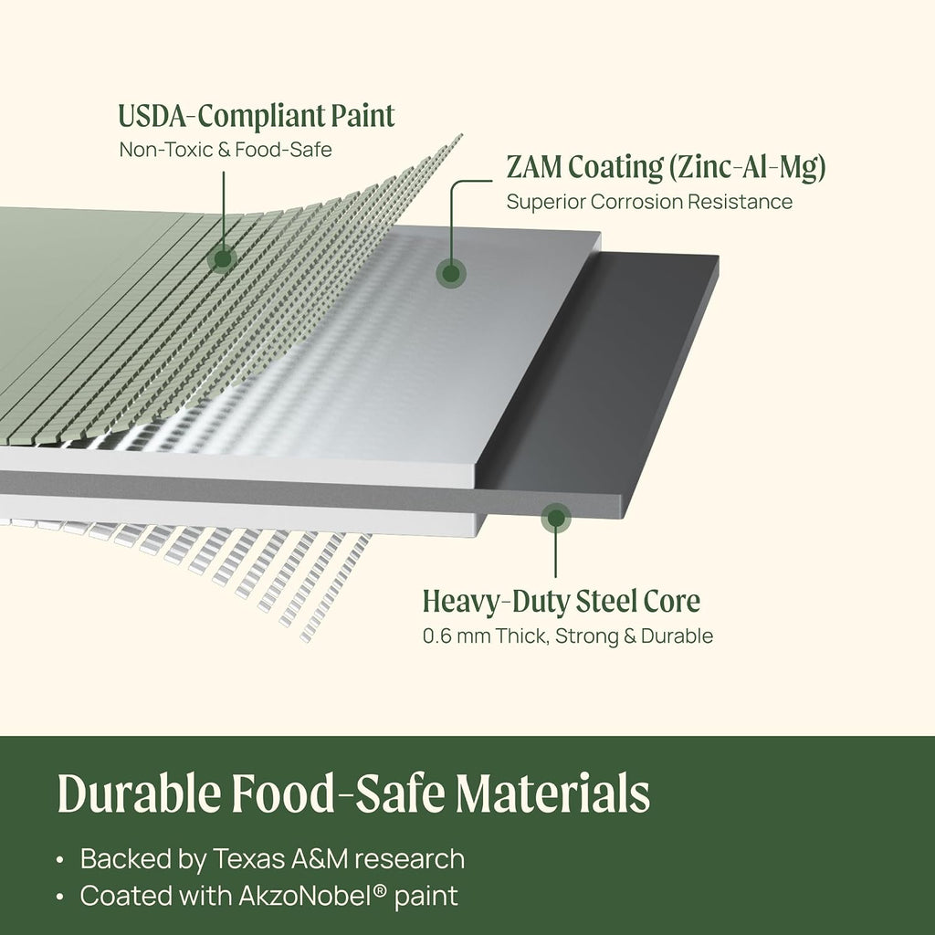 Vego garden Raised Garden Bed Kits, 17" Tall 9 in 1 8ft X 2ft Metal Raised Planter Bed for Vegetables Flowers Ground Planter Box-Pearl White - view 6