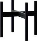 Mid Century Plant Stand Indoor Outdoor (EXCLUDING 12" Plant Pot), Hold Up to 12 Inch Planter, Metal Planter Stand, Potted Plant Holder, Black - Fits Snake Plant - Upgraded Design.