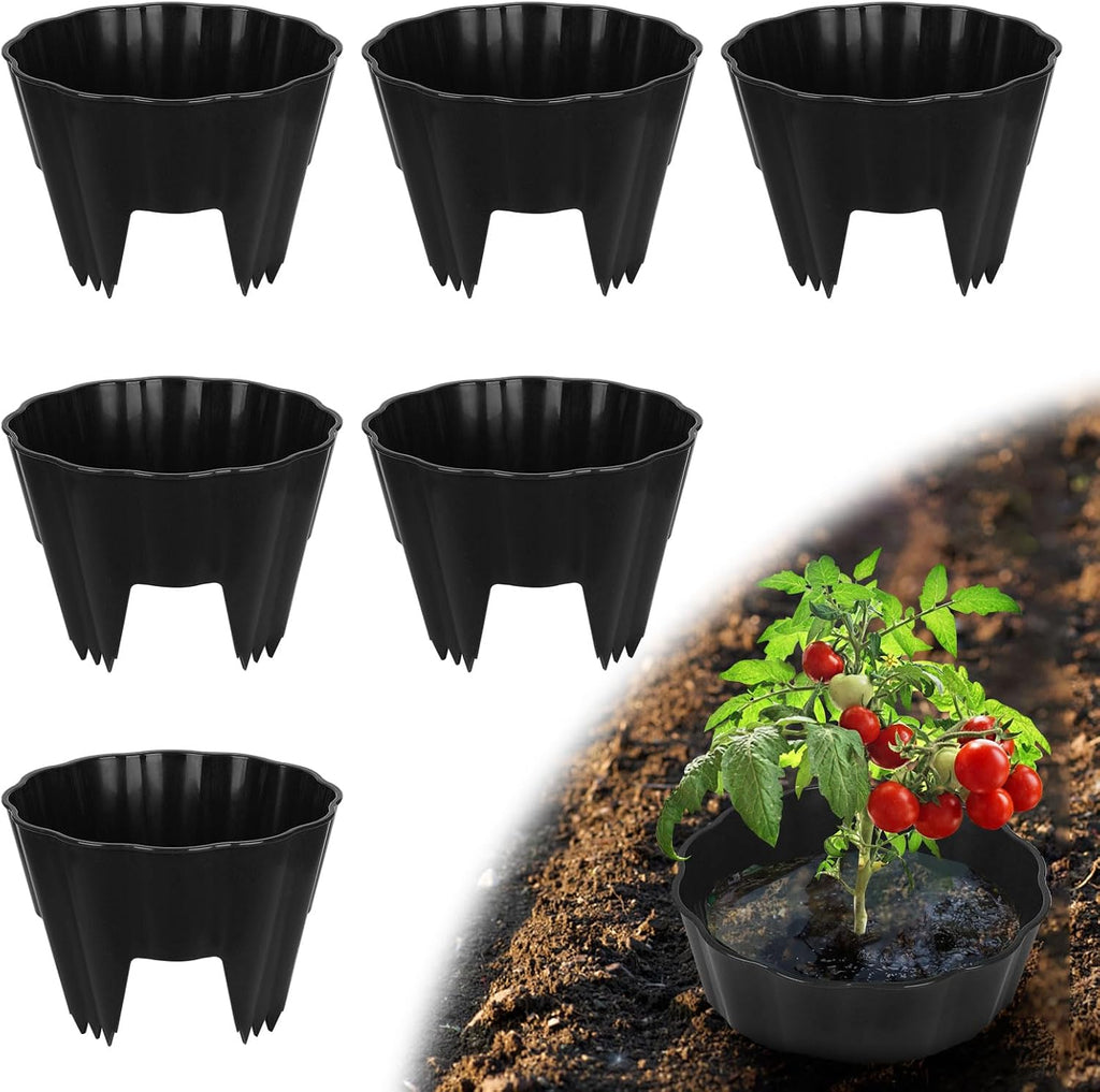 3 Pack of 12 Inch Planting Grow Rings, Planting Protective Round Garden Edging, Keeping Plants Separated, Weed Control and Directing Water to the Roots (12 Inch - 3 Pack - Brown) - view 8