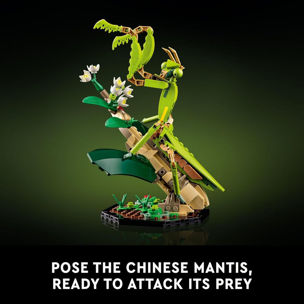 LEGO Ideas The Insect Collection, Fun Gift for Nature Lovers, with Life-Size Blue Morpho Butterfly, Hercules Beetle and Chinese Mantis Display Models, Bug Building Set and Nature Décor, 21342,18+ - view 5
