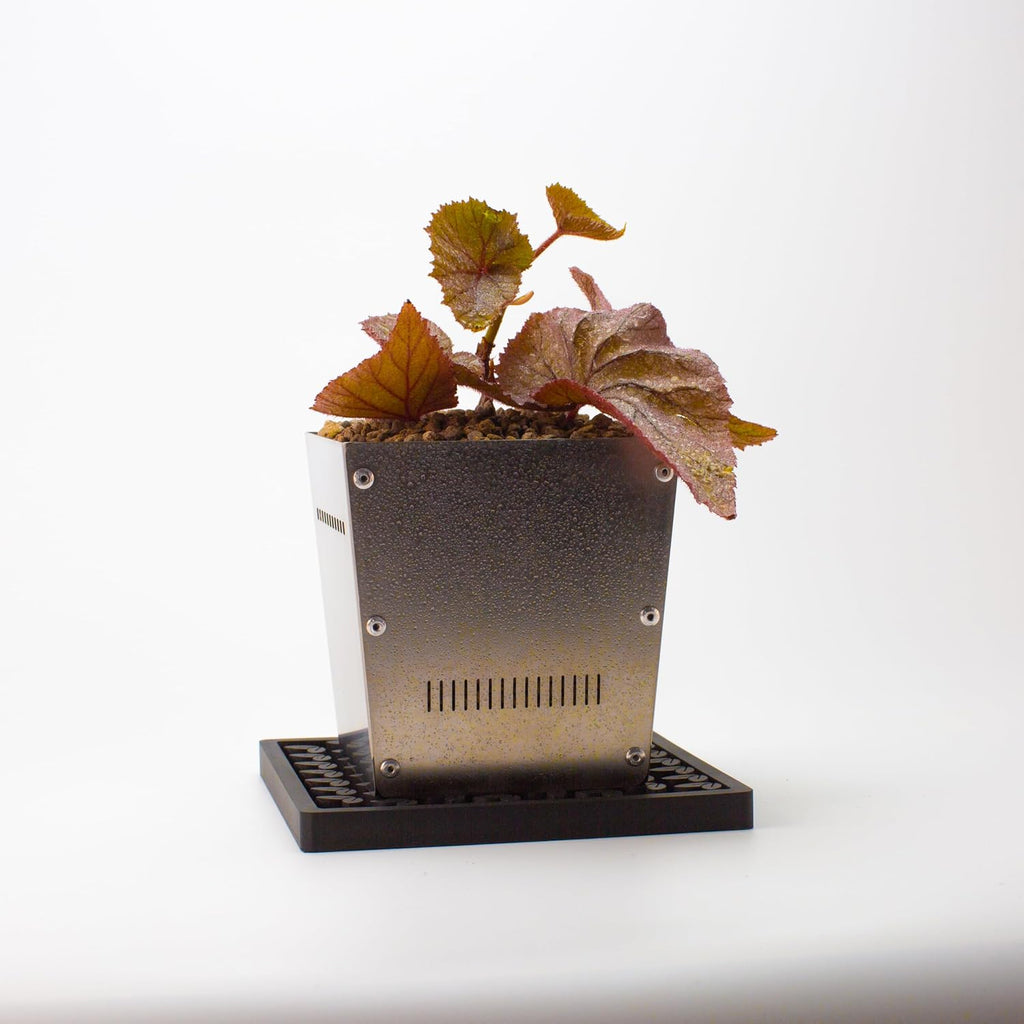 2-in-1 Square Plant Saucer Mat and Tray Non Slip Rubber Water Catcher for 4-6 Inch Pots Prevents Waterlogging(S Size) - view 5