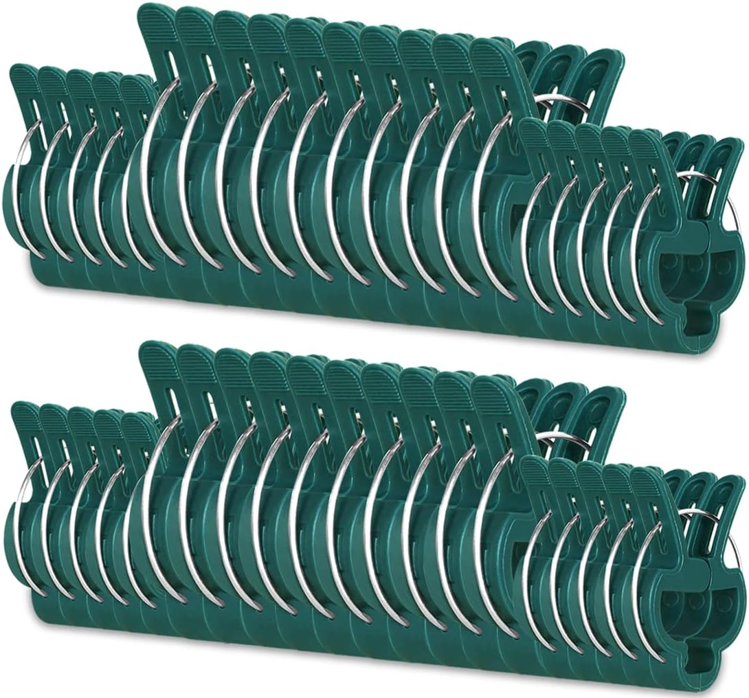 40 Pcs Plant Support Clips,Tomato Plant Clips 2 Sizes in one Pack | Flower and Vine,Garden clips for Supporting Stems,Vines Grow Upright Climbing,Tool for Straightening,Tomato Cage,Trellis.