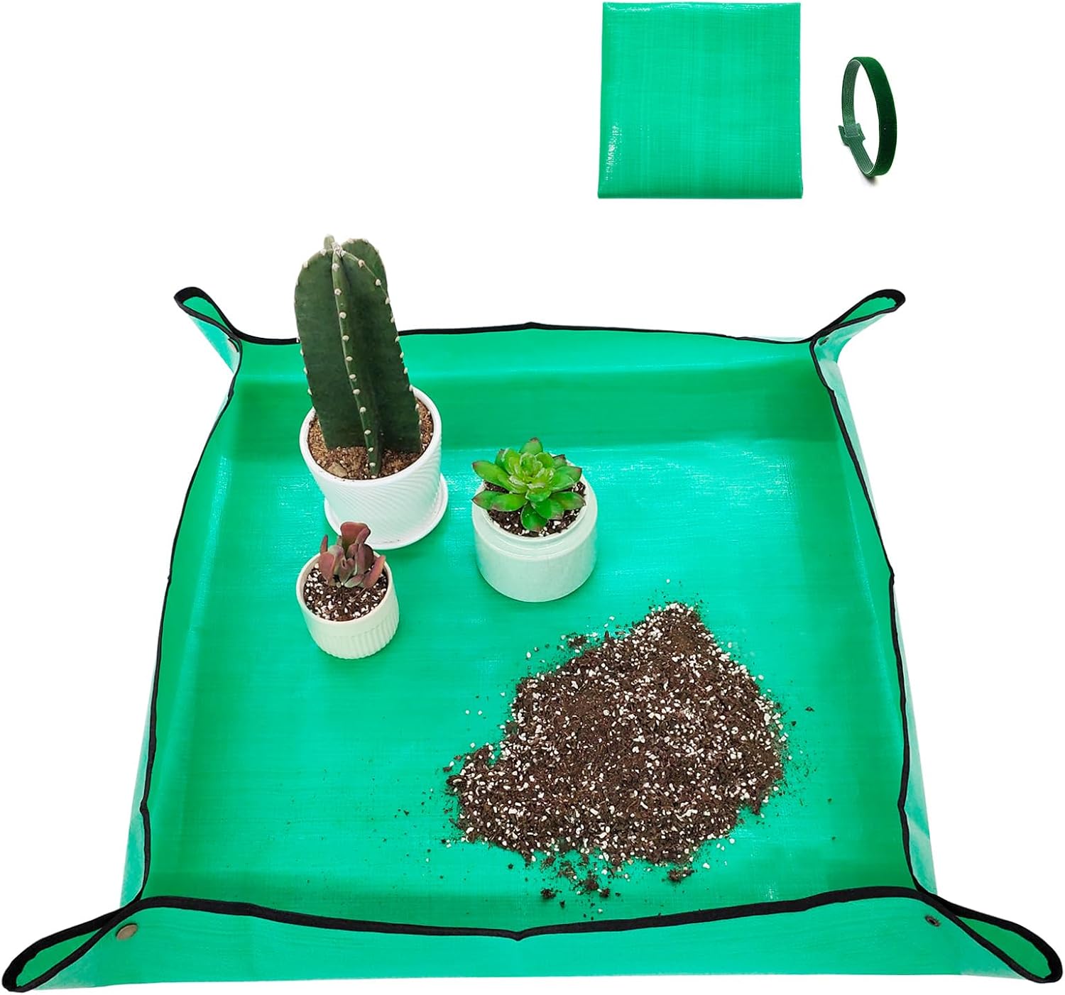 Potting Mat for Indoor Plant Transplanting, 29.5" X29.5" Waterproof Repotting Mat, Foldable Soil Change Mat Gardening Planting Mat - Gifts for Plant Lovers