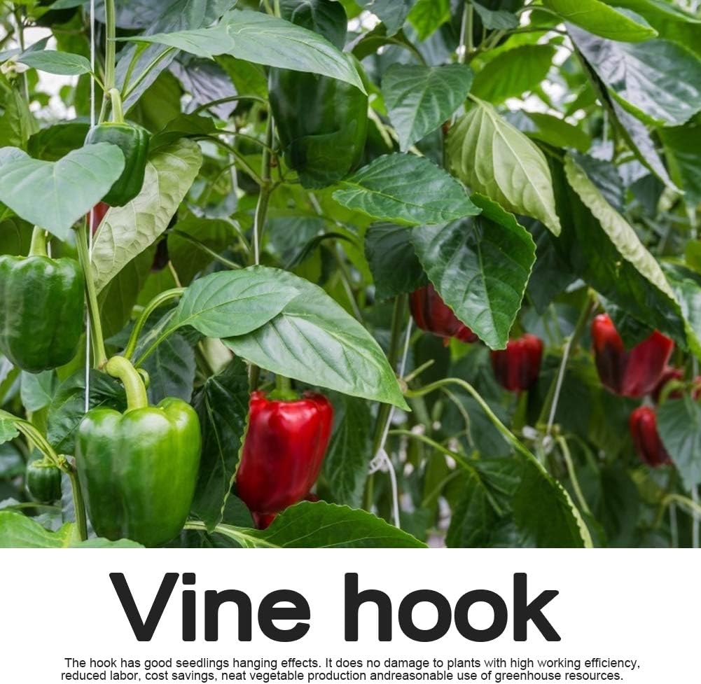 Plant Climbing Hooks, Tomato Support J Hook Garden Hooks to Prevent Tomatoes from Pinching or Falling Off (20Pcs) - view 6