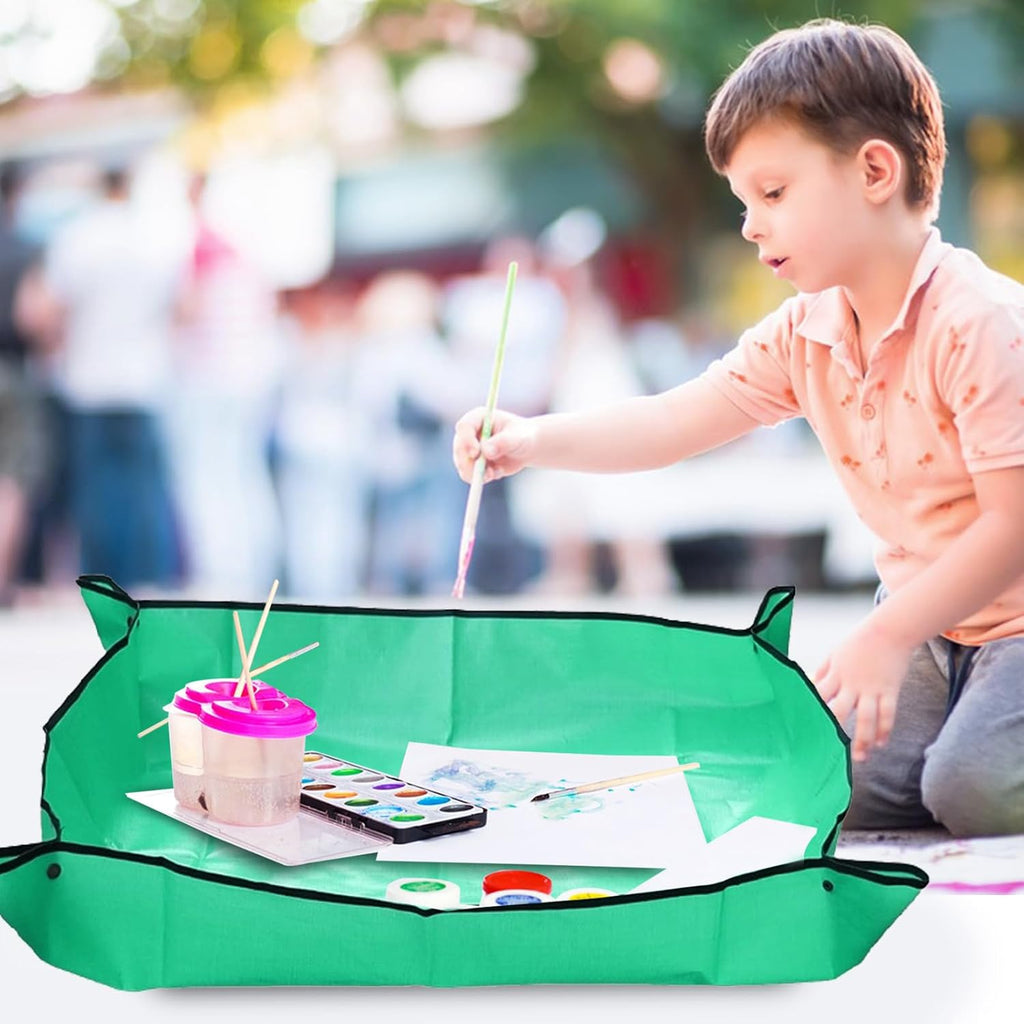 Potting Mat for Indoor Plant Transplanting, 29.5" X29.5" Waterproof Repotting Mat, Foldable Soil Change Mat Gardening Planting Mat - Gifts for Plant Lovers - view 7