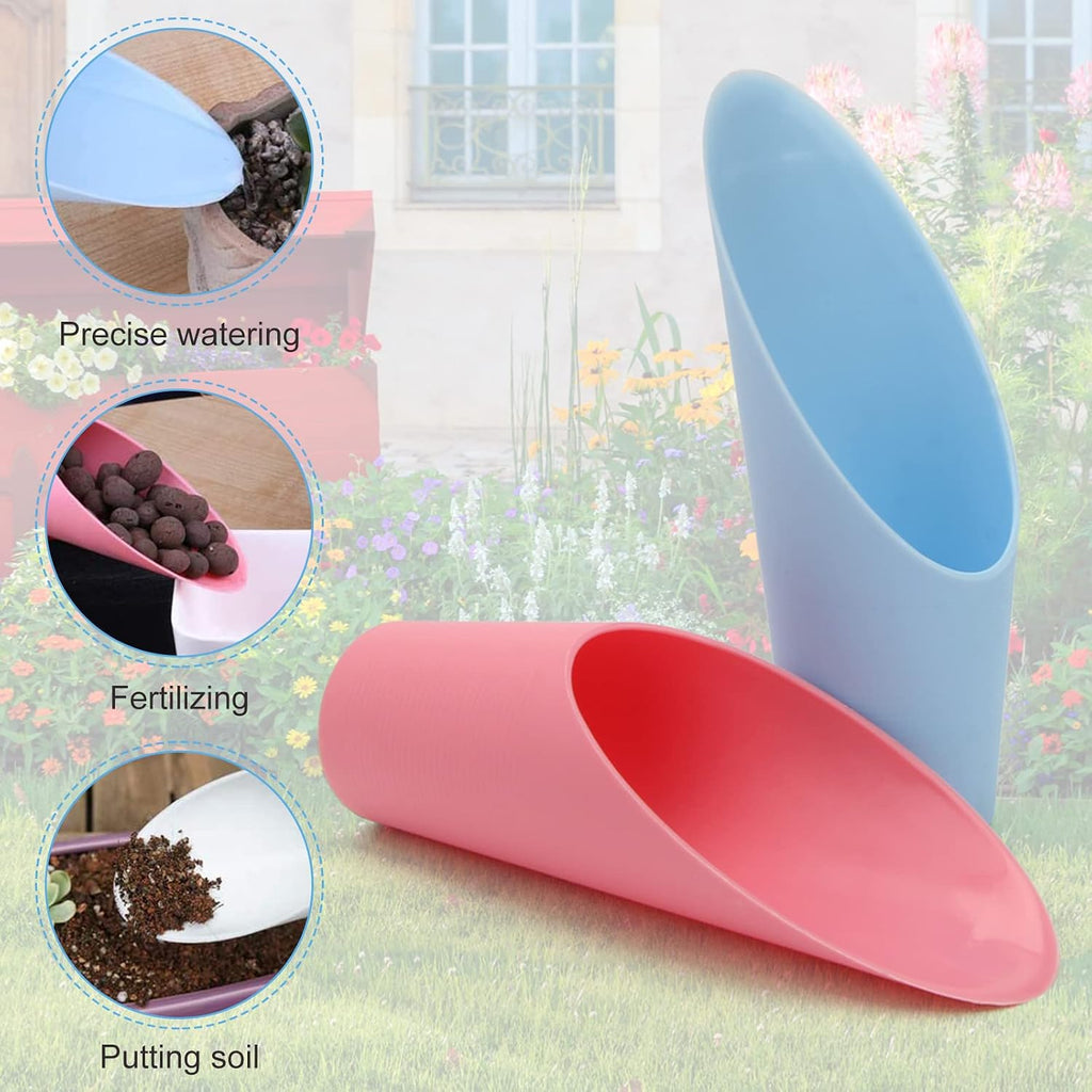Bonsai Soil Scoops, 5 PCS Plastic Garden Soil Scoops | Colorful, Small Soil Scoops, Gardening Tools - view 2