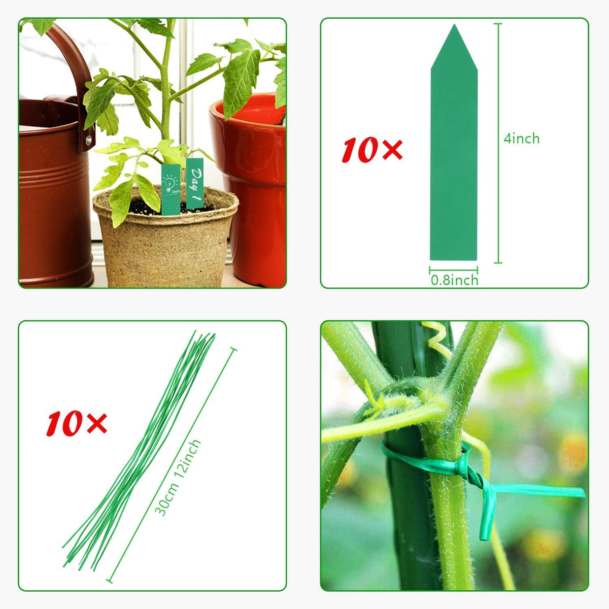 Moss Pole, 27 Inch Moss Poles - 2Pcs 17 Inch Plant Stakes Moss Sticks for Monstera Indoor Creepers Plant Support Extension Climbing Plants - view 4