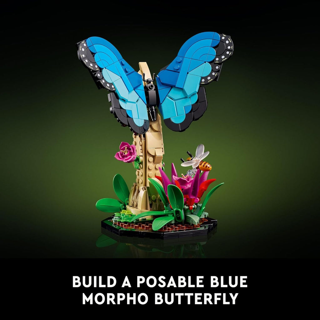 LEGO Ideas The Insect Collection, Fun Gift for Nature Lovers, with Life-Size Blue Morpho Butterfly, Hercules Beetle and Chinese Mantis Display Models, Bug Building Set and Nature Décor, 21342,18+ - view 3