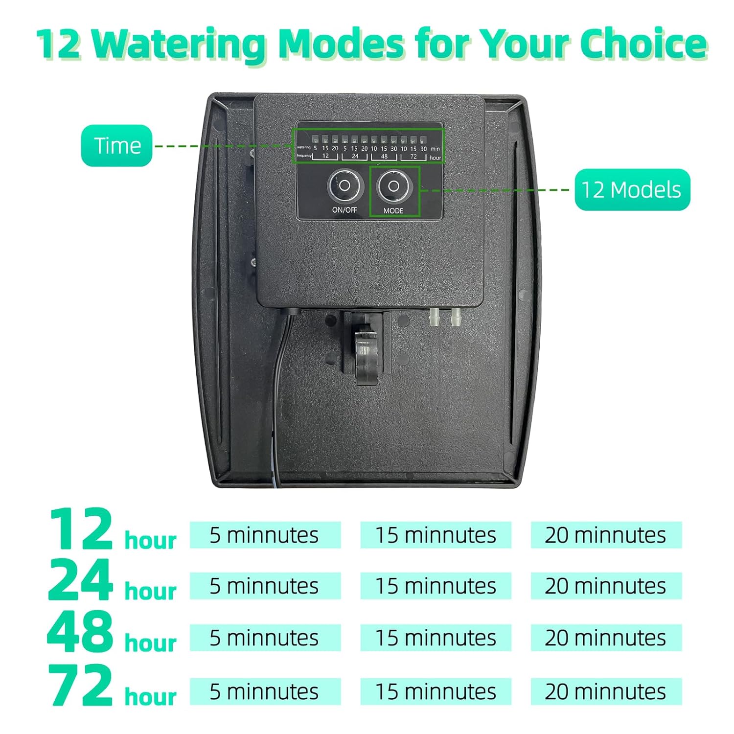 Solar drip irrigation system - supports 20-30 pots, 12 timing modes - drip irrigation kit, automatic plant garden watering system for outdoor plants, garden, and potted plants - view 5