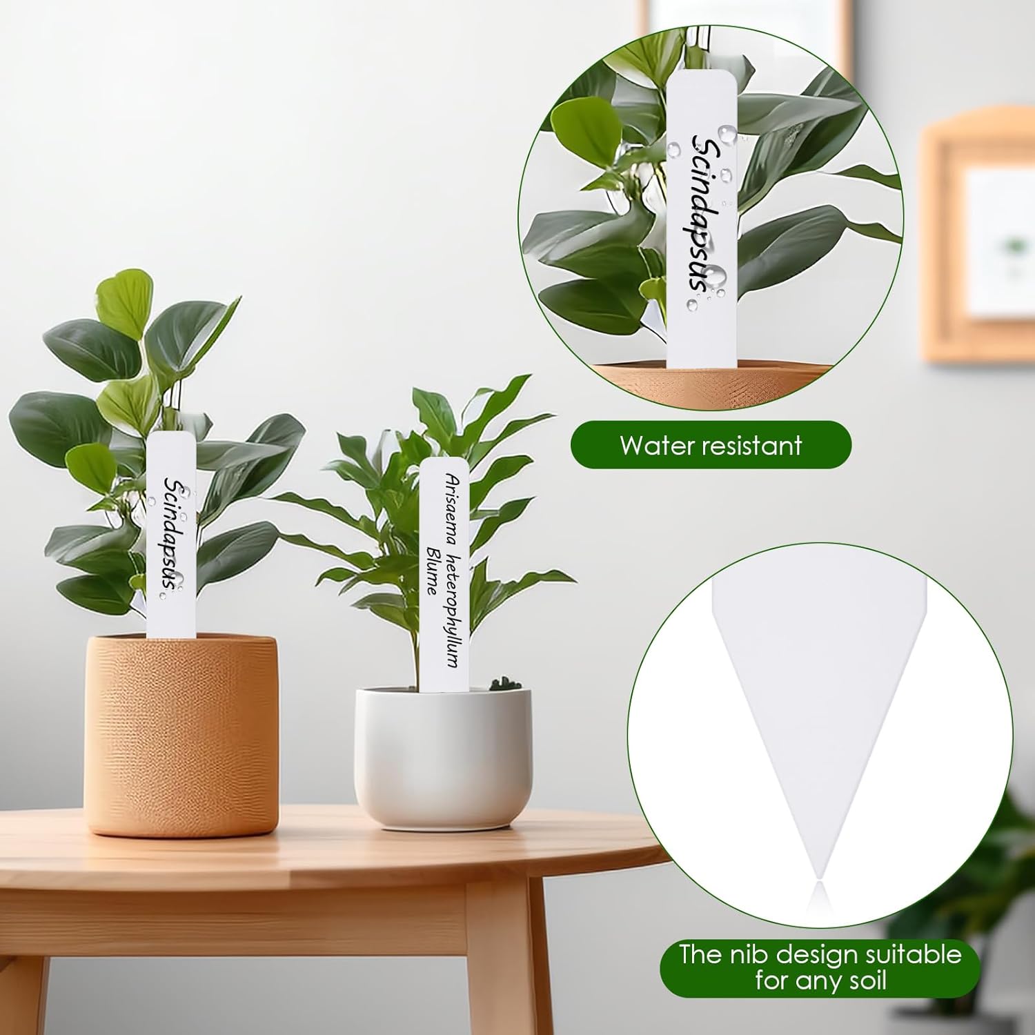 Plant Labels, Outdoor Waterproof Garden Markers, Plastic Nursery Seed Plant Tags with Bonus a Permanent Marking Pen, Gardening Gifts for Women Men 120PCS - view 4