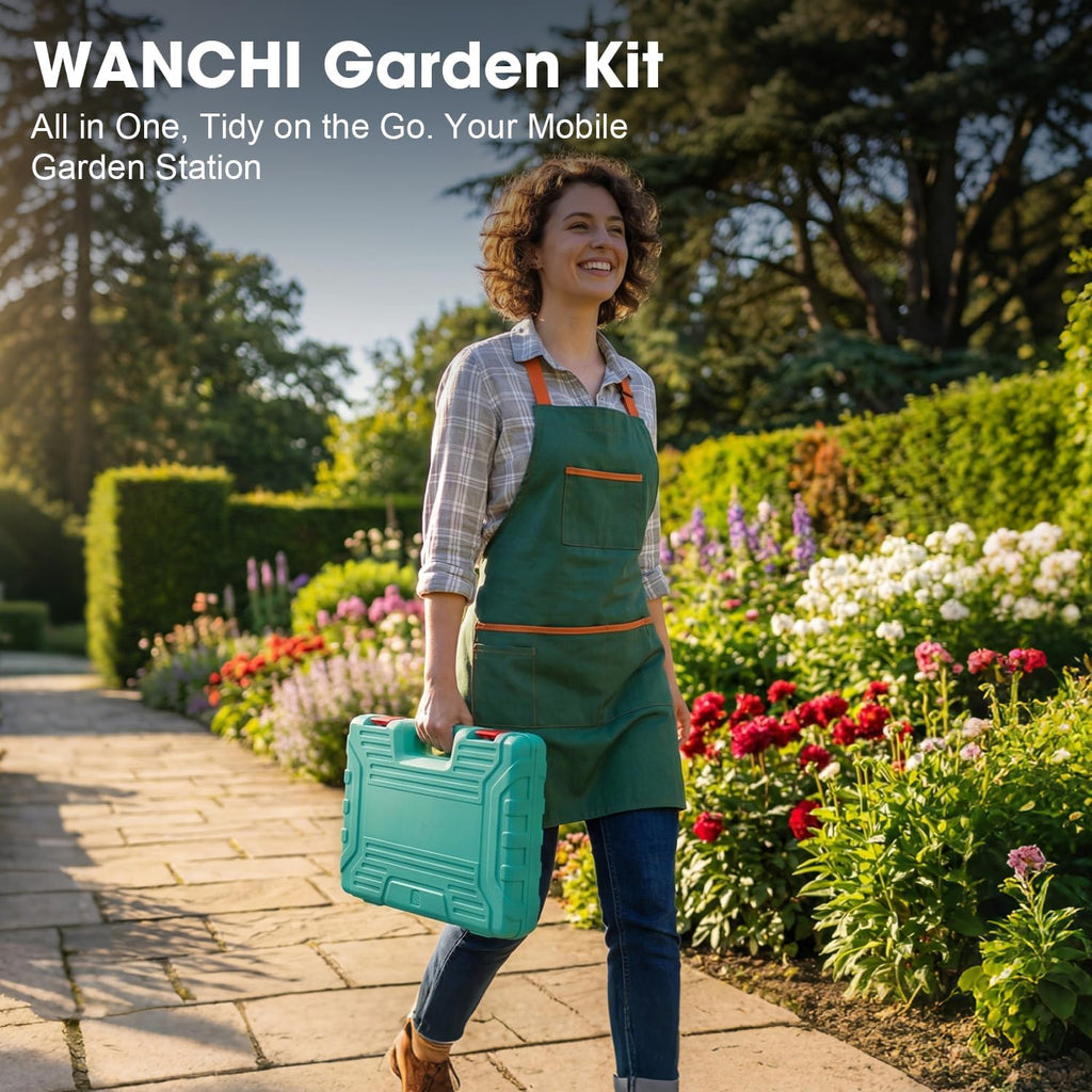 Light Green Gardening Set, 10-Piece Garden Tool Kit with Trowel, Hoe, Shovel & Rake, Ideal Gardening Gift for Women, Mom, Grandma | Birthday Gifts for Her | Hand Tools for Small Gardens - view 5